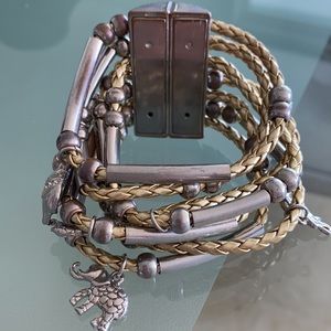 Bundle of four bracelets.